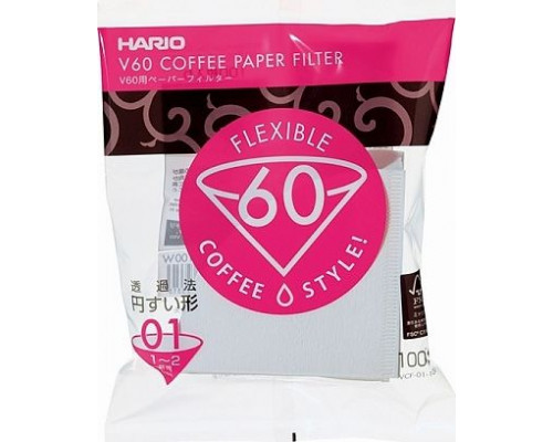 Hario Filtry papierowe Hario V60-01 100 sztuk