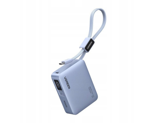 Ugreen 10000mAh Ugreen PB584, USB + USB-C, 33W, wbudowany kabel (Gray)