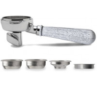 Lelit Portafilter Lelit PLA582F - z podwójną wylewką 58 mm - Białe drewno jesionowe