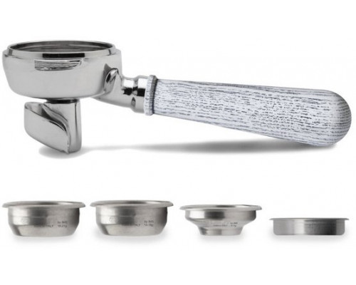 Lelit Portafilter Lelit PLA582F - z podwójną wylewką 58 mm - Białe drewno jesionowe