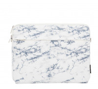 iLike na laptop 15-16 Inches Fabric Laptop Bag With Strap Marble White ILIUN15LBMW