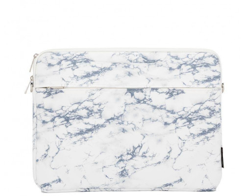 iLike na laptop 15-16 Inches Fabric Laptop Bag With Strap Marble White ILIUN15LBMW
