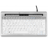 BakkerElkhuizen S-board 840 klawiatura Biuro USB QWERTY British English Jasny Szary, Biały (3066132)