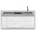 BakkerElkhuizen S-board 840 klawiatura Biuro USB QWERTY British English Jasny Szary, Biały (3066132)