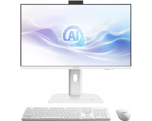 MSI Modern AM273QP AI 1UM-406EU Intel Core Ultra 5 125H 27inch QHD 16GB 512GB SSD WiFi+BT Keyboard+Mouse W11P 3Y White