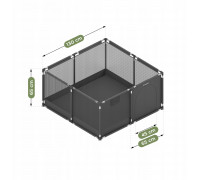 King Kids Kojec dla dzieci Cozy 20 Graphite - 130 cm (TN-COZY 20 GRAPHITE)
