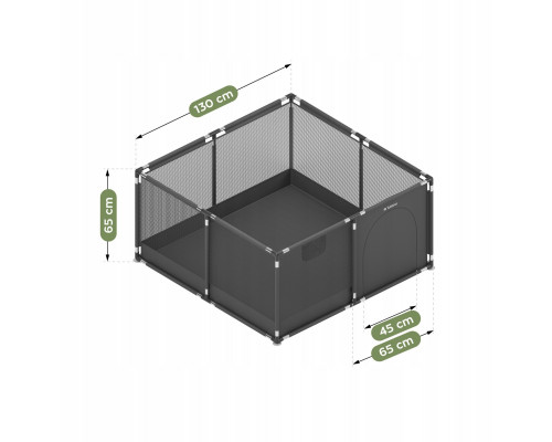 King Kids Kojec dla dzieci Cozy 20 Graphite - 130 cm (TN-COZY 20 GRAPHITE)