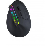 Wozinsky Bezprzewodowa WMG-1164 gamingowa pionowa ergonomiczna 3600 DPI z podświetleniem RGB - czarna (5907769388231)