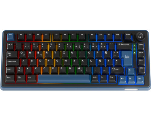 Ducky  OK-M 75, 75%, Hot-Swap z możliwością wymiany, RGB, ISO - KTT Tactile (DKOKM2583-KYDEPDCOCH1)