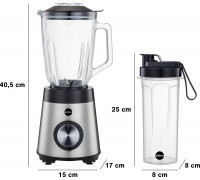 goblet Eldom STALO 1000W 2 L , 22 000 OBR./MIN. kruszenie lodu, BPA-FREE (BK7S)