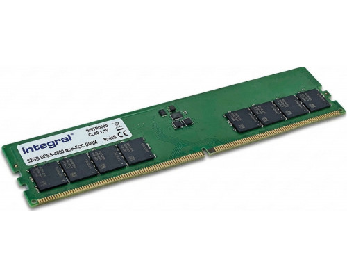 Integral Moduł pamięci 32 GB 1 x 32 GB DDR5 288-pin DIMM (IN5T32GNHRBX)