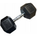 Kubisport Hantla Jednoręczna Sześciokątna Gumowana Ciężarek Solidny 15 kg (Kub_05-CB15HEX)