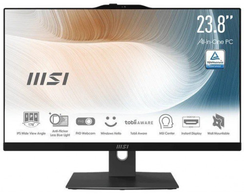 MSI All-in-One Modern AM242P 1M-2269XEU noOS/IC5 120U/8GB/512SSD/UMA/23.8 cali/Black