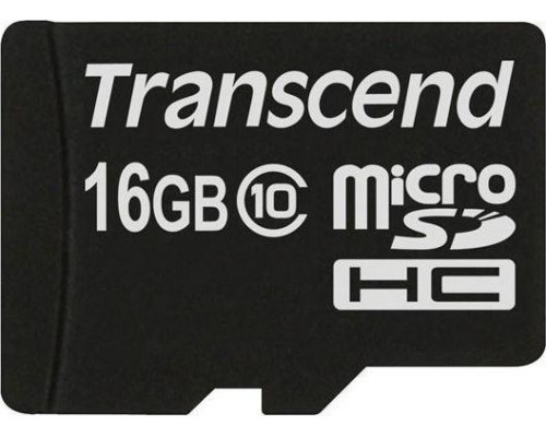SD  Transcend 133x MicroSDHC 16 GB Class 10  (TS16GUSDC10)