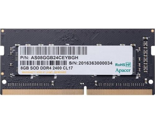 Apacer SODIMM, DDR4, 16 GB, 2666 MHz, CL19 (AS16GGB26CQYBGH)