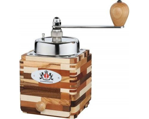 Zassenhaus Młynek Zassenhaus Montevideo do kawy z korbką, 18x10x10 cm, poj.50 g, drewno mieszane i stal