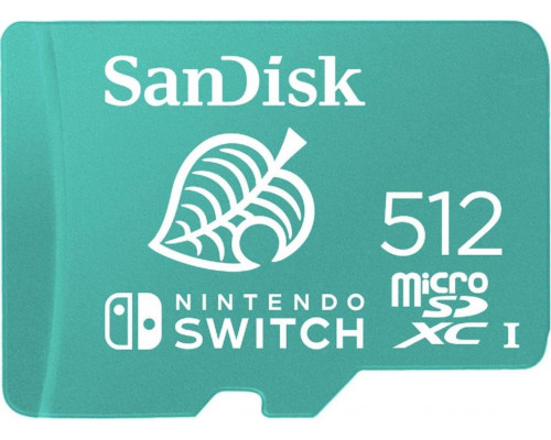 SD  SanDisk Nintendo Switch MicroSDXC 512 GB Class 10 UHS-I/U3 A1 V30 (SDSQXAO-512G-GNCZN)