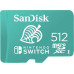 SD  SanDisk Nintendo Switch MicroSDXC 512 GB Class 10 UHS-I/U3 A1 V30 (SDSQXAO-512G-GNCZN)