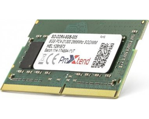 ProXtend SODIMM, DDR4, 8 GB, 2666 MHz, CL19 (SD-DDR4-8GB-005)