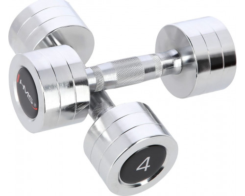 HMS dumbbells CHD04 chrome plated 2 x 4 kg