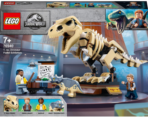LEGO Jurassic World Wystawa skamieniałości tyranozaura (76940)