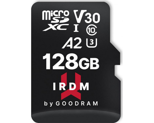 SD  GoodRam IRDM M2AA MicroSDXC 128 GB Class 10 UHS-I/U3 A2 V30 (IR-M2AA-1280R12)