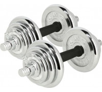 HMS ‎Dumbbells STC21 chrome plated 2 x 10 kg