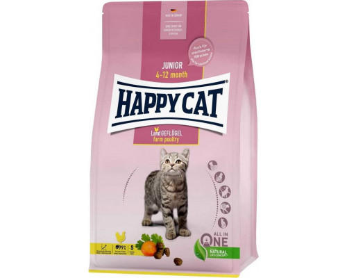 Happy Cat HAPPY CAT Junior sucha karma dla kociąt w wieku 4-12 mies poultry 10kg