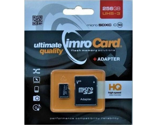 SD  Imro MicroSDXC 256 GB Class 10 UHS-I/U3  (2_409499)