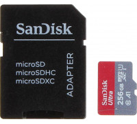 SD  SanDisk Ultra MicroSDXC 256 GB Class 10 UHS-I/U1 A1 (SD-MICRO-10/256-SAND)