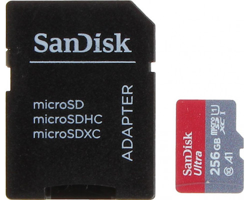 SD  SanDisk Ultra MicroSDXC 256 GB Class 10 UHS-I/U1 A1 (SD-MICRO-10/256-SAND)