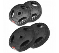 Gorilla Sports GORILLA SPORTS Set obciążeń vinylch z uchwytem 30 kg - 2 x 5 - 2 x 10kg