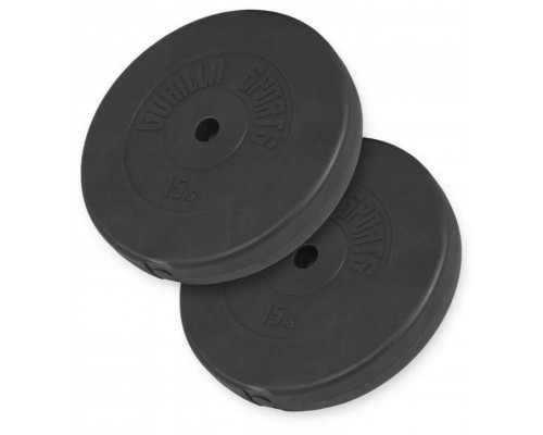 Gorilla Sports GORILLA SPORTS Set obciążeń vinylch 30 kg - 2 x 15 kg