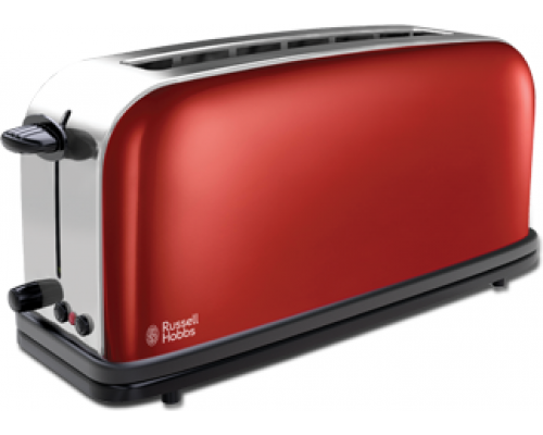 Russell Hobbs COLOURS FLAME RED LONG SLOT TOSTER