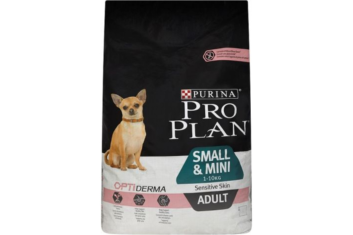 Purina pro plan. Purina Pro Plan sensitive Skin 10 кг. Пурина Проплан для шпица. Опти дерма про план смол енд мини. Варежка Purina Pro Plan.