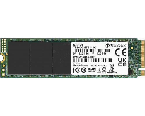 SSD 500GB SSD Transcend 110Q 500GB M.2 2280 PCI-E x4 Gen3 NVMe (TS500GMTE110Q)
