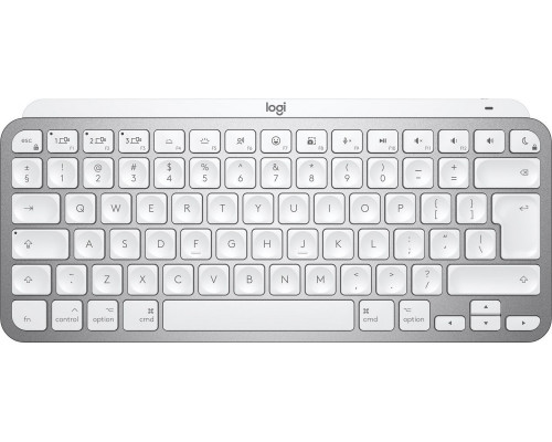 Logitech MX Keys Mini for Mac Pale Gray Wireless Silver White UK (920-010526)