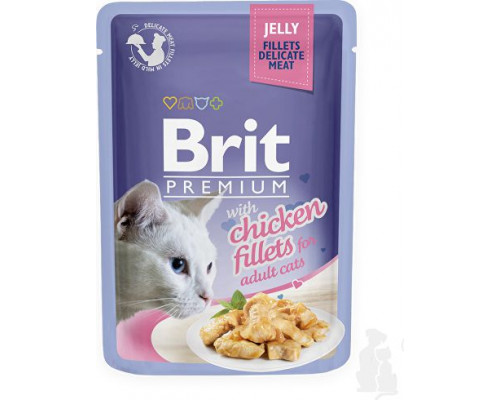 Brit CAT sash. 10x85g prem. CHICKEN gel