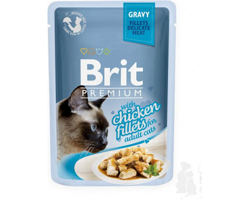 Brit CAT sash. 10x85g prem. CHICKEN FILL sauce