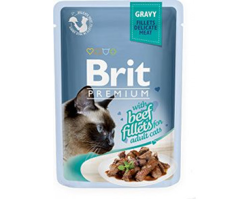 Brit CAT sash. 10x85g prem. STERIL FILLE sauce