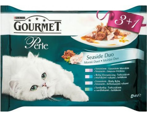 Purina CAT FOOD GOURMET PERLE FISH DUET (8X85G) 