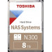 Toshiba N300 8 TB 3.5'' SATA III (6 Gb/s) (HDWG480EZSTA)