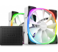 Nzxt Aer RGB 2 140mm White 2-pack + Hub (HF-2814C-TW)