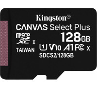 Kingston Canvas Select Plus MicroSDXC 128 GB Class 10 UHS-I/U1 A1 V10 (SDCS2/128GBSP)