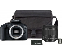 Canon EOS 2000D EF/EF-S 18-55 mm f/3.5-5.6 IS II + Bag SB130 + Card 16GB