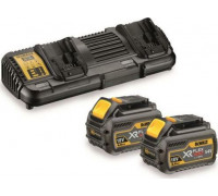 Dewalt DEWALT DUAL BATTERY CHARGER DCB132 + 2 x BATTERY 54/18V 6.0/2.0Ah DCB546 DCB132T2-QW