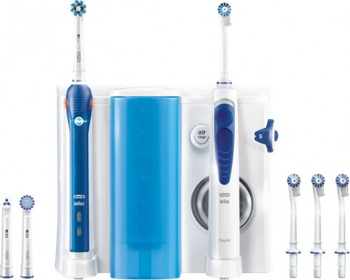 Oral-B Pro 2 2000 CrossAction Navy Blue + Oxyjet Irrigator