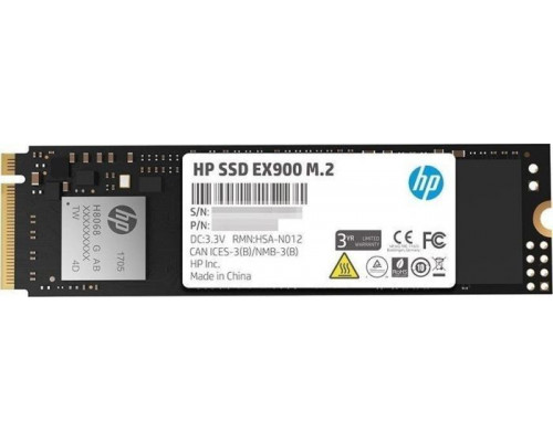 SSD 500GB SSD HP EX900 500GB M.2 2280 PCI-E x4 Gen3 NVMe (2YY44AA#ABB)