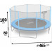 Garden trampoline Neo-Sport NS-15Z181 with outer mesh 15.5 FT 465 cm