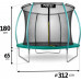 Garden trampoline Neo-Sport NS-10C181 with inner mesh 10 FT 312 cm